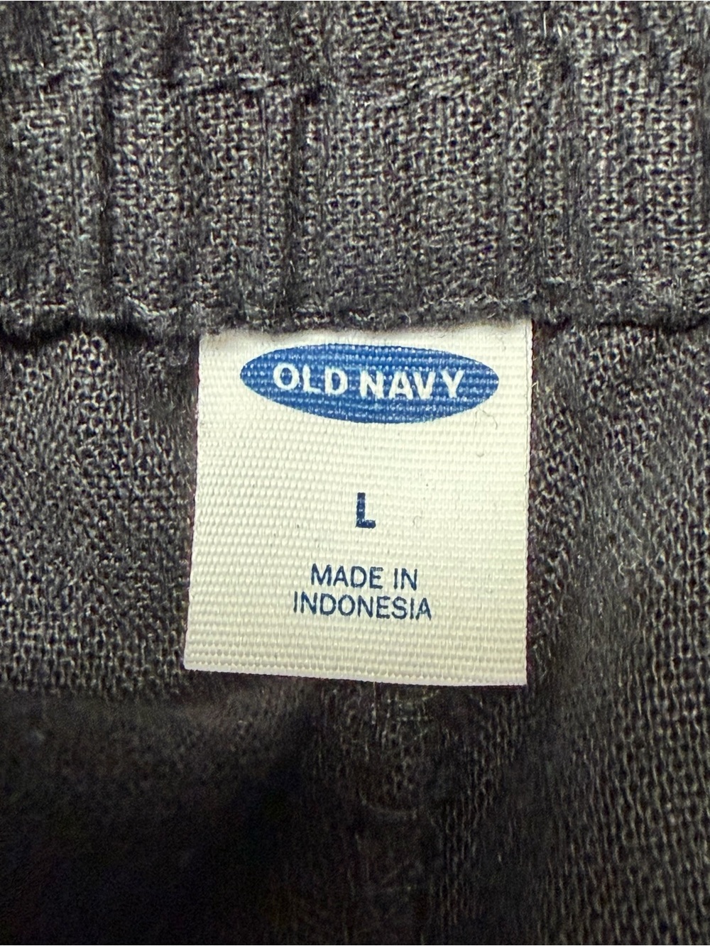 Old Navy size Large Women’s Black Linen Blend Pull On Wide Leg Pants - Picture 5 of 6